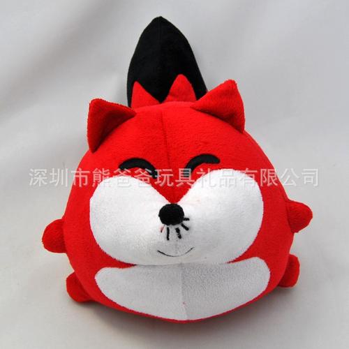 深圳玩具厂家定制 专属毛绒狐狸公仔，企业来图打造独特礼品